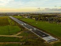 Start en landingsbaan Luchthaven Antwerpen